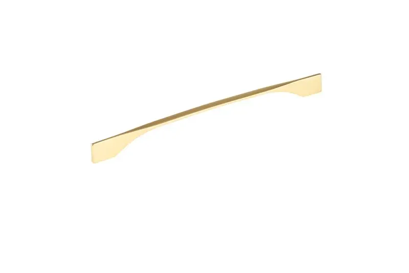 Richelieu Creston Gatherion 11 3/8-inch (288 mm) or 12 5/8-inch (320 mm) Brushed Gold Modern Rectangular Cabinet Pull, BP9...