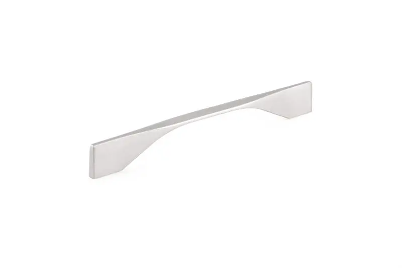 Richelieu Creston Gatherion 6 5/16-inch (160 mm) or 7 9/16-inch (192 mm) Brushed Nickel Modern Rectangular Cabinet Pull, B...