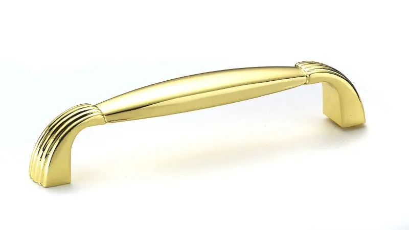 Richelieu Deluxe Bellerose Gatherion 3 3/4-inch (96 mm) Center-to-Center Red Brass Modern Cabinet Pull, BP30700130