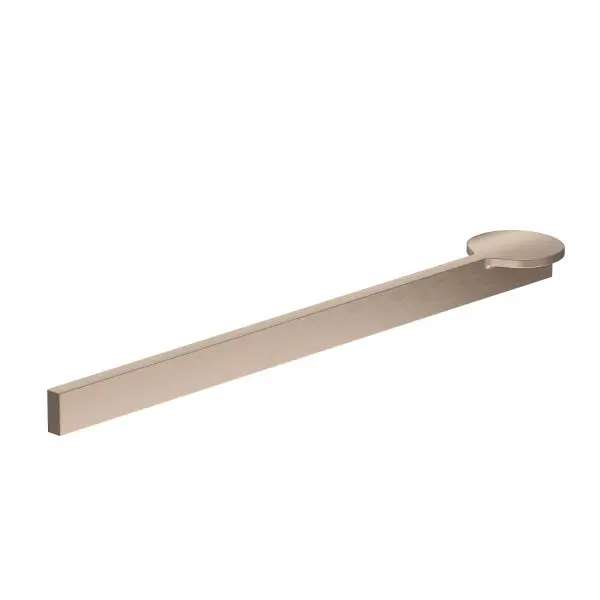Richelieu Deluxe Key Gatherion 10 1/8-inch (256 mm) Oriental Bronze Modern Cabinet Finger Pull, 7979256OBRZ