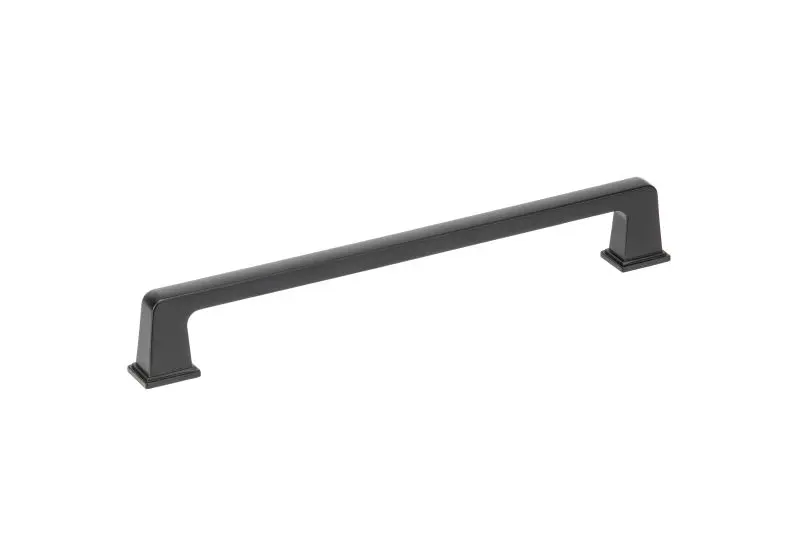 Richelieu Dependable 7 9/16-inch (192 mm) Matte Ebony Transitional Rectangular Cabinet Pull, BP8695192900