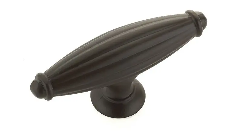 Richelieu Dependable Madeleine Gatherion 2 9/16-inch (65 mm) x 13/16-inch (20 mm) Grooved Oil-Rubbed Bronze, Traditional O...