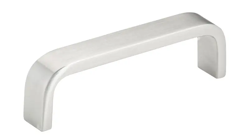 Richelieu Dependable Pavia Gatherion 3 3/4-inch (96 mm) Center-to-Center Brushed Stainless Steel Modern Cabinet Pull, BP24...