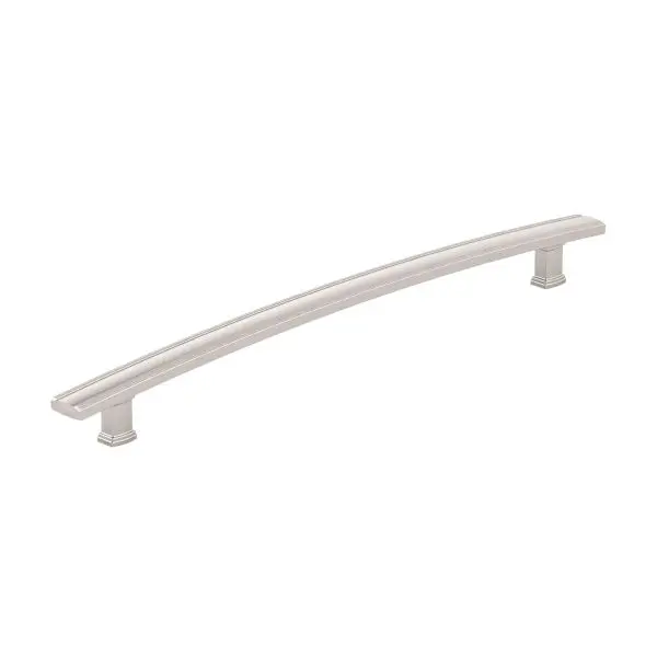 Richelieu Diamond-Pattern Marsala Gatherion 12 5/8-inch (320 mm) Grooved Brushed Black Nickel Transitional Rectangular App...