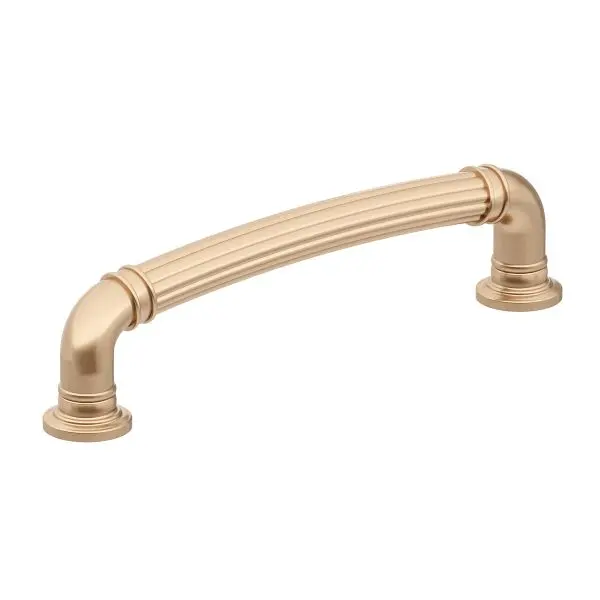 Richelieu Distinctive Casoria Gatherion 5 1/16-inch (128 mm) Fluted Champagne Bronze, Traditional Round Cabinet Pull, BP88...