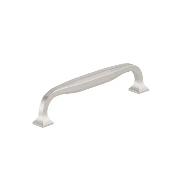 Richelieu Dorchester Gatherion 5 1/16-inch (128 mm) Center-to-Center Brushed Nickel Transitional Cabinet Pull, 3921128195