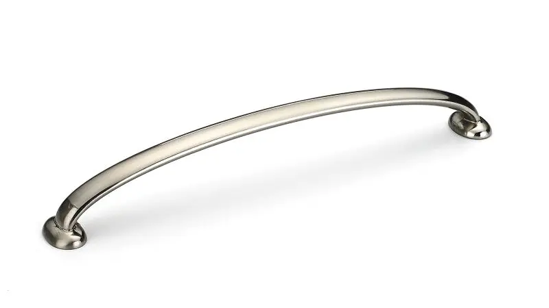 Richelieu Dorval Gatherion 7 9/16-inch (192 mm) Center-to-Center Satin Finish Black Nickel, Traditional Arched Cabinet Pul...