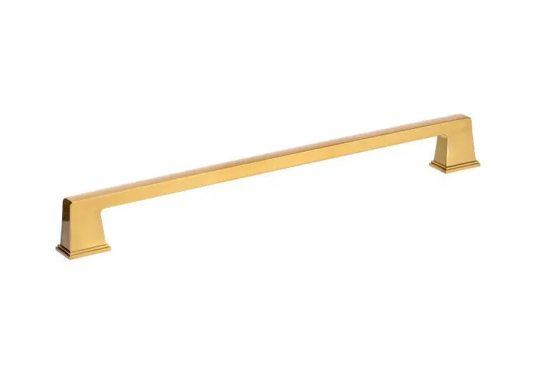 Richelieu Durable 18-inch (457 mm) Aurum Textured Finish Gold Transitional Rectangular Appliance Pull, BP869518158