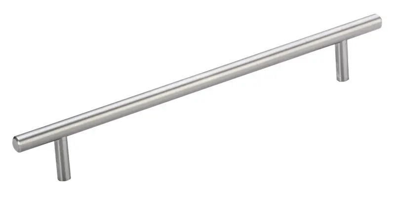 Richelieu Durable Piacenza Gatherion 7 9/16-inch (192 mm) Center-to-Center Brushed Stainless Steel Modern Cabinet Bar Pull...