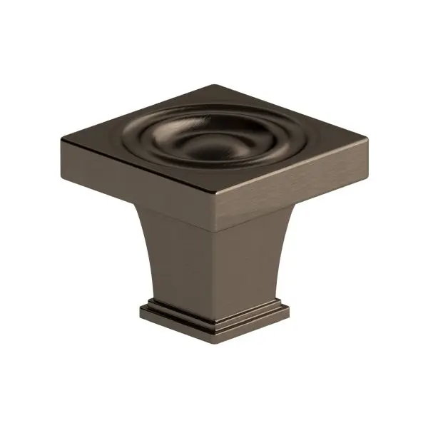 Richelieu Easy Verona Gatherion 1 3/16-inch (30 mm) Honey Bronze Transitional Square Cabinet Knob, BP88223030HBRZ