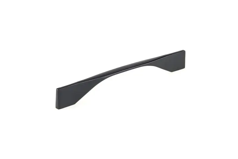 Richelieu Easy-Install Creston Gatherion 6 5/16-inch (160 mm) or 7 9/16-inch (192 mm) Matte Black Modern Rectangular Cabin...