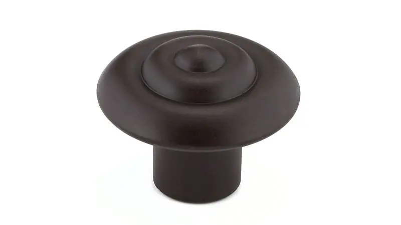 Richelieu Eco-Friendly Beloeil Gatherion 1 1/4-inch (32 mm) Rust, Traditional Round Cabinet Knob, BP2391132801