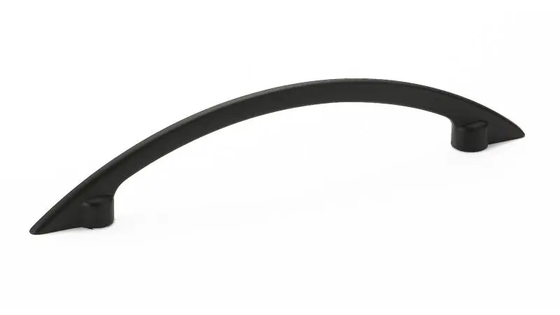 Richelieu Edgemere Gatherion 3 3/4-inch (96 mm) Matte Black Modern Arched Cabinet Pull, BP30843900