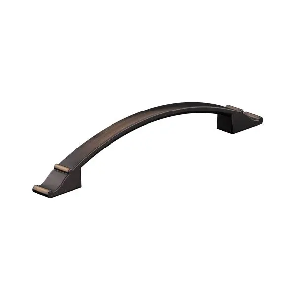 Richelieu Efficient Teramo Gatherion 6 5/16-inch (160 mm) Brushed Oil-Rubbed Bronze, Traditional Arched Cabinet Pull, BP26...