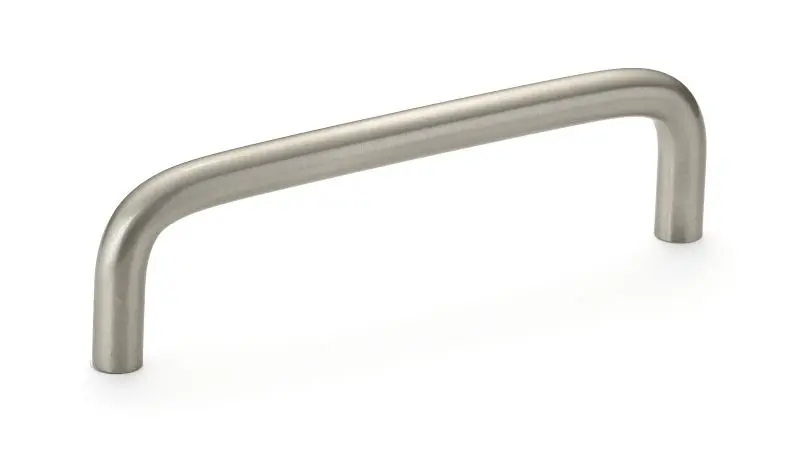 Richelieu Elite Livingston Gatherion 4-inch (102 mm) Brushed Nickel Practical Round Brass Cabinet Pull, BP515195