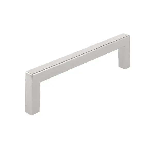 Richelieu Extra-Large Lambton Gatherion 5 1/16-inch (128 mm) Brushed Electroless Nickel Modern Rectangular Cabinet Pull, B...