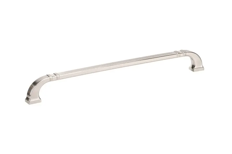 Richelieu Extra-Strong 18-inch (457 mm) Brushed Nickel Transitional Curved Appliance Pull, BP865018195