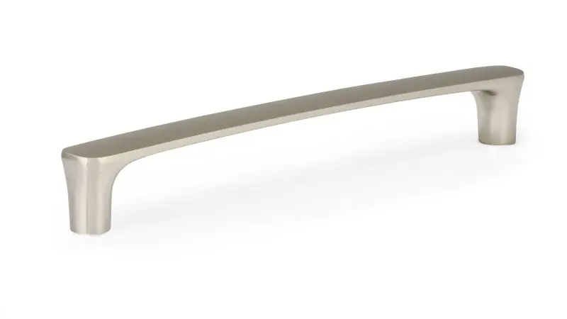 Richelieu Extra-Strong Imperia Gatherion 7 9/16-inch (192 mm) Brushed Nickel Modern Curved Cabinet Pull, BP7345192195