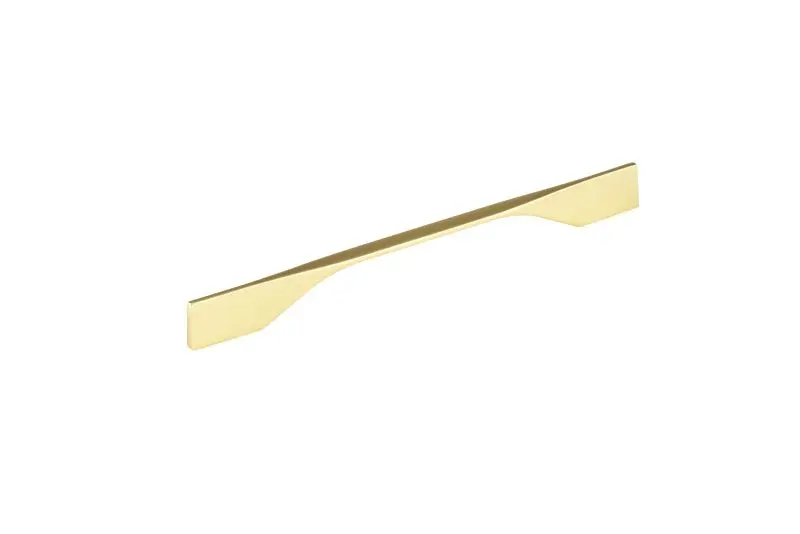 Richelieu Fast Creston Gatherion 8 13/16-inch (224 mm) or 10 1/8-inch (256 mm) Satin Finish Gold Modern Rectangular Cabine...