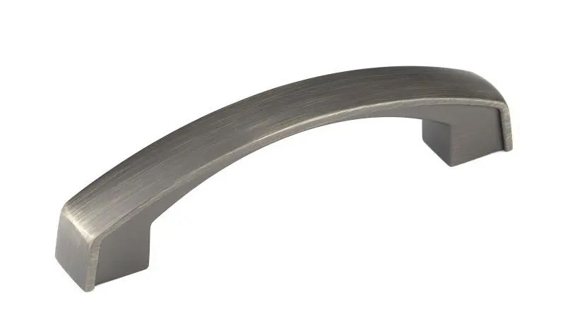 Richelieu Fast-Acting Boisbriand Gatherion 3 3/4-inch (96 mm) Antique Nickel Transitional Arched Cabinet Pull, BP825296143