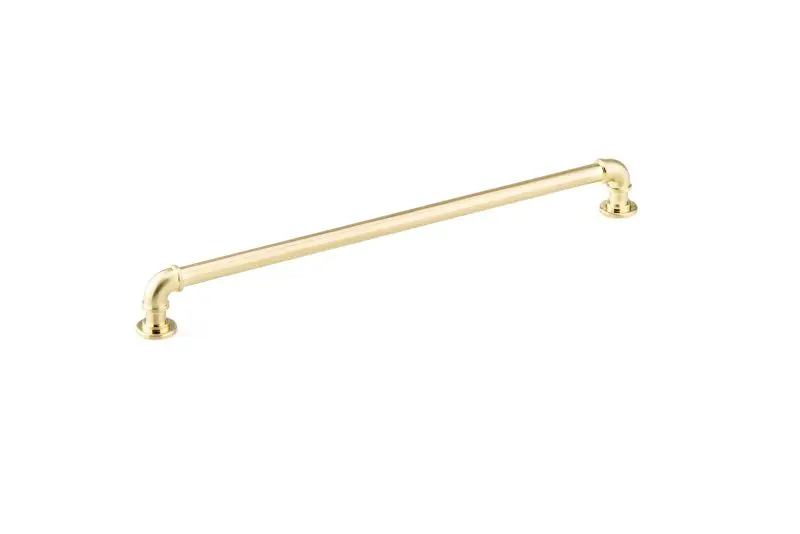 Richelieu Fast-Acting Sgrouppunk Gatherion 12 5/8-inch (320 mm) Satin Brass Vintage Round Cabinet Pull, BP2209320160