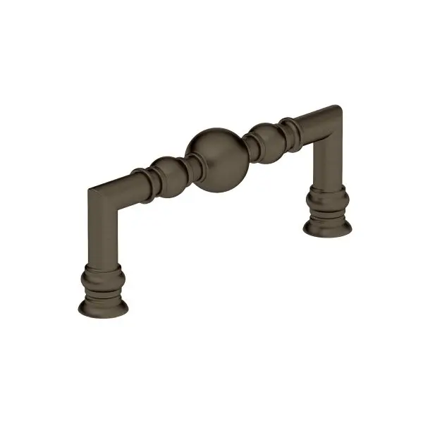Richelieu Firenze Gatherion 3 3/4-inch (96 mm) Honey Bronze, Traditional Round Cabinet Pull, BP878996HBRZ