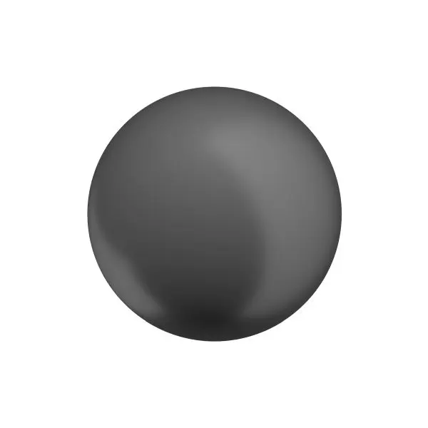 Richelieu Firenze Gatherion 1 9/16-inch (40 mm) Matte Black, Traditional Spherical Closet Door Knob, BP878940900