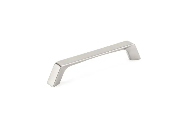 Richelieu Fluorescent Avebury Gatherion 5 1/16-inch (128 mm) Brushed Nickel Modern Rectangular Cabinet Pull, BP7348128195