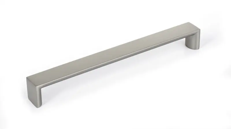 Richelieu Fort Greene Gatherion 7 9/16-inch (192 mm) Matte Finish Nickel Matt, Modern Rectangular Cabinet Pull, BP458192196