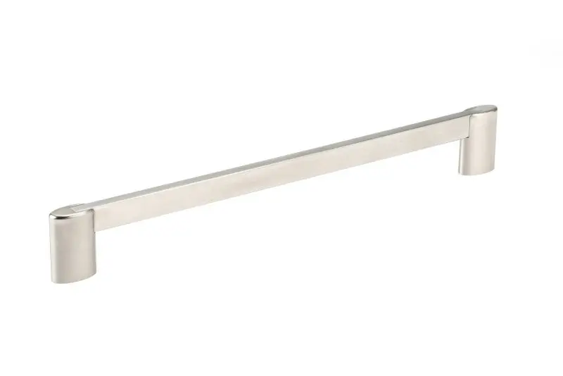 Richelieu Fortified Georgetown Gatherion 10 1/8-inch (256 mm) Brushed Nickel Modern Rectangular Cabinet Pull, BP8728256195