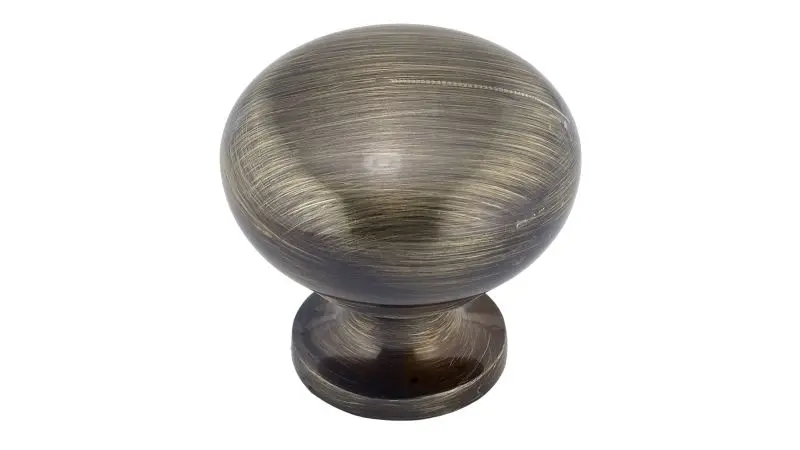 Richelieu Gatineau Gatherion 1 1/4-inch (32 mm) Antique English, Traditional Cabinet Mushroom Knob, BP3923AE