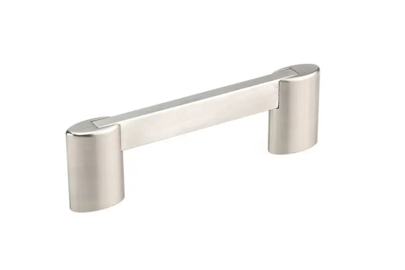 Richelieu Georgetown Gatherion 3 3/4-inch (96 mm) Brushed Nickel Modern Rectangular Cabinet Pull, BP872896195