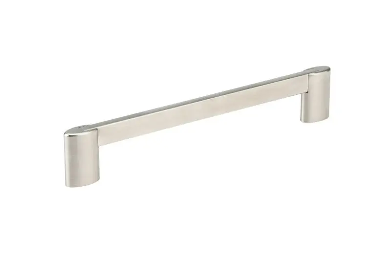 Richelieu Georgetown Gatherion 7 9/16-inch (192 mm) Brushed Nickel Modern Rectangular Cabinet Pull, BP8728192195