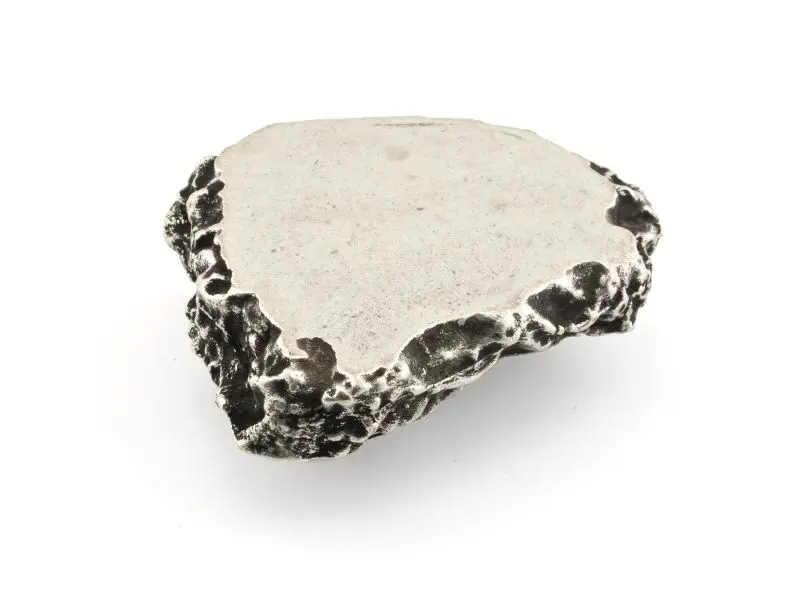 Richelieu Glow 1 1/4-inch (32 mm) Center-to-Center Old Metallic Silver Modern Stone Influenced Cabinet Pull, 2 5/8 x 1 7/8...