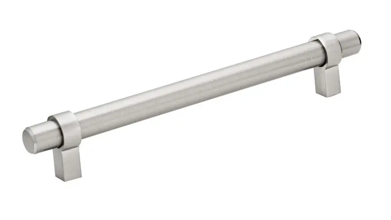 Richelieu Greenwich Gatherion 6 5/16-inch (160 mm) Satin Finish Black Nickel Modern Cabinet Bar Pull, BP5016160195