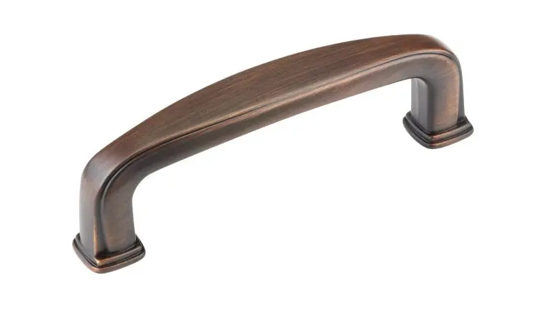 Richelieu Guard Charlemagne Gatherion 3-inch (76 mm) Brushed Oil-Rubbed Bronze Transitional Curved Cabinet Pull, BP81076BORB