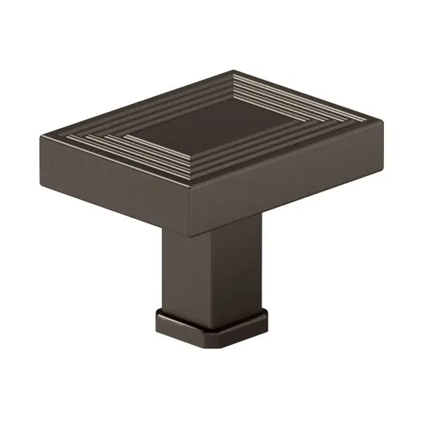 Richelieu Guard Como Gatherion 1 3/4-inch (45 mm) x 1 3/8-inch (35 mm) Grooved Honey Bronze Transitional Rectangular Cabin...