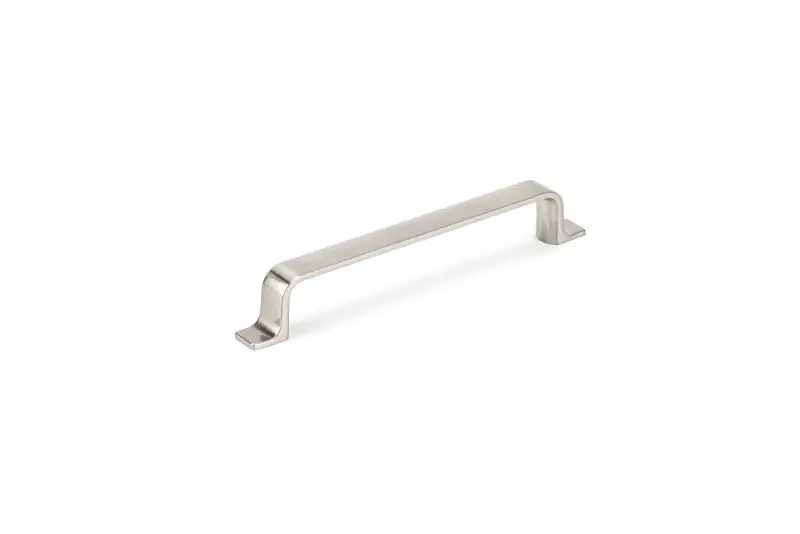 Richelieu Guard Ronda Gatherion 6 5/16-inch (160 mm) Brushed Satin Nickel Modern Rectangular Cabinet Pull, BP52003160195