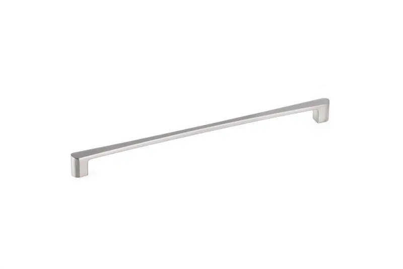 Richelieu Hardened Kent Gatherion 12 5/8-inch (320 mm) Brushed Nickel-Plated Modern Rectangular Cabinet Pull, BP7470320195