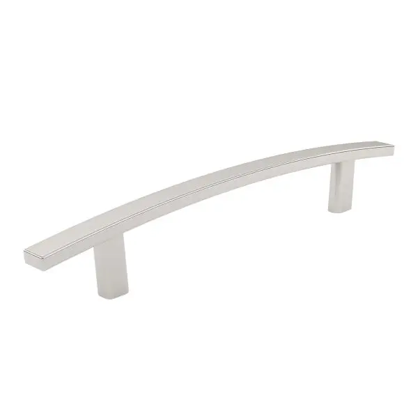 Richelieu Hardened Padova Gatherion 5 1/16-inch (128 mm) Brushed Satin Nickel Transitional Arched Rectangular Cabinet Pull...