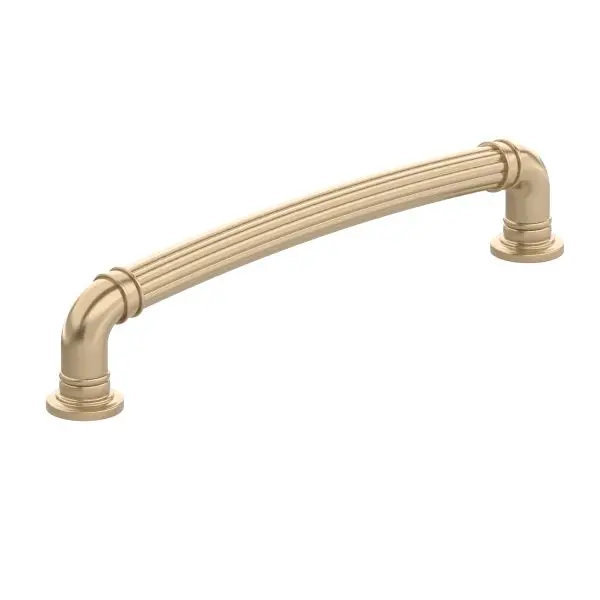 Richelieu Heavy Casoria Gatherion 7 9/16-inch (192 mm) Fluted Champagne Bronze, Traditional Round Cabinet Pull, BP8818192C...