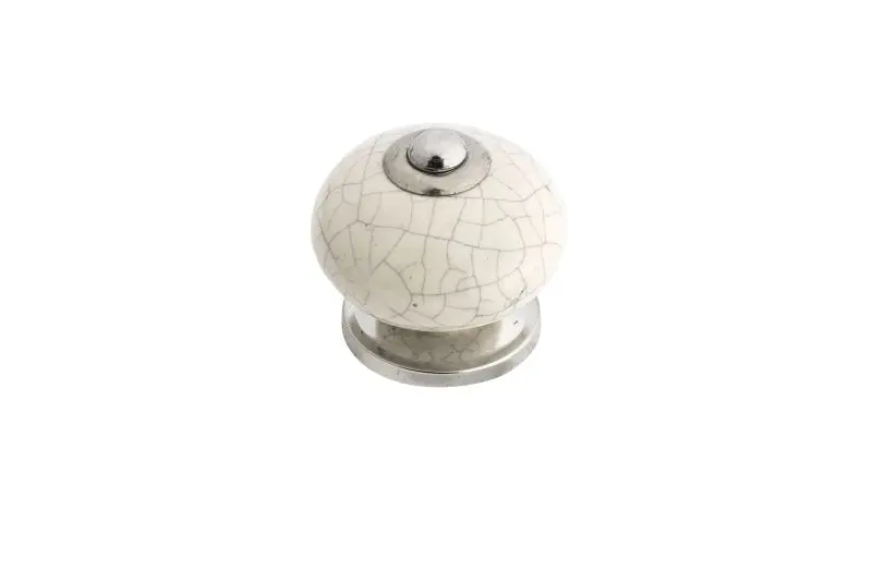Richelieu Hereford Gatherion 1 9/16-inch (39 mm) Crackle Almond Eclectic Round Cabinet Knob, BP665333404