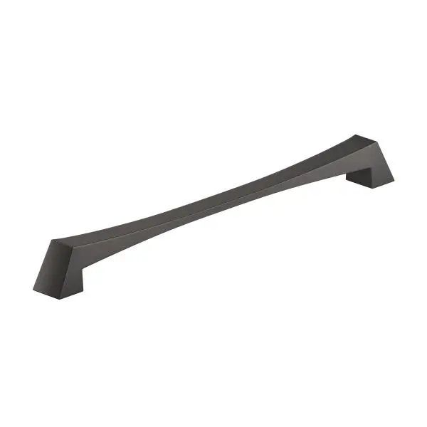 Richelieu High-Performance Vivara Gatherion 12 5/8-inch (320 mm) Graphite Modern Curved Rectangular Cabinet Pull, BP518732...