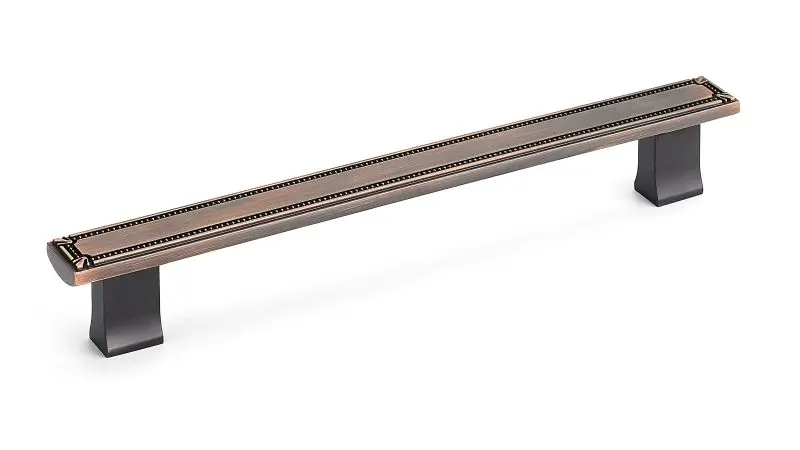 Richelieu High-Quality Brossard Gatherion 7 9/16-inch (192 mm) Brushed Oil-Rubbed Bronze, Traditional Rectangular Cabinet ...