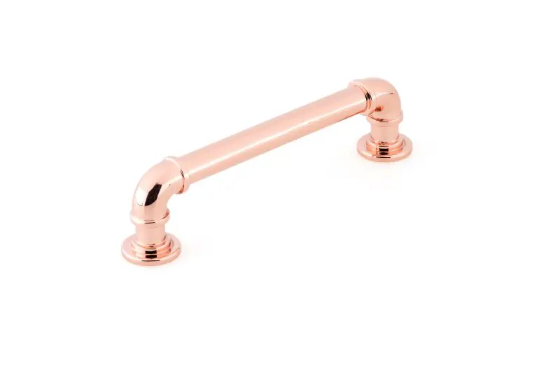Richelieu Hi-Vis Sgrouppunk Gatherion 5 1/16-inch (128 mm) Sleek Copper Vintage Round Cabinet Pull, BP2209128191
