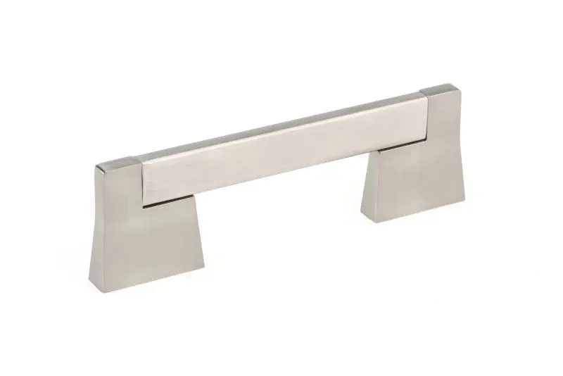 Richelieu Manhattan Gatherion 3 3/4-inch (96 mm) Matte Finish Black Nickel Modern Rectangular Cabinet Pull, BP872796195