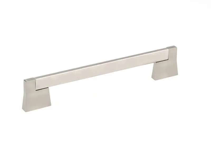Richelieu Manhattan Gatherion 7 9/16-inch (192 mm) Brushed Nickel Modern Rectangular Cabinet Pull, BP8727192195