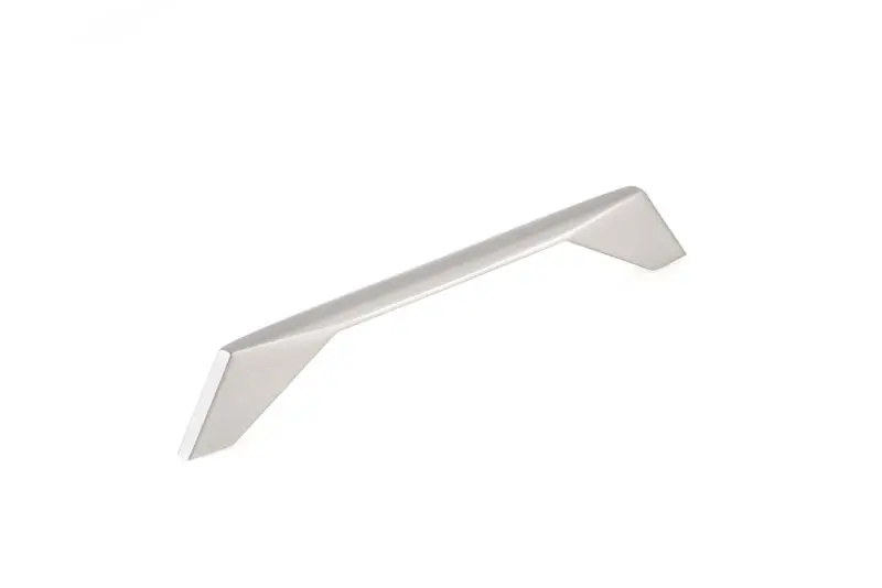 Richelieu Masset Gatherion 6 5/16-inch (160 mm) Textured Finish Satin Nickel Modern Rectangular Cabinet Pull, BP9256160195