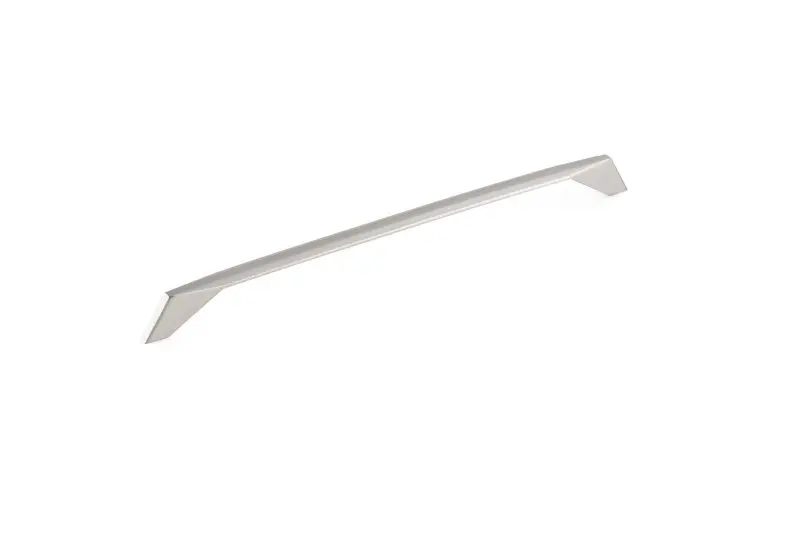 Richelieu Masset Gatherion 12 5/8-inch (320 mm) Brushed Nickel Modern Rectangular Cabinet Pull, BP9256320195