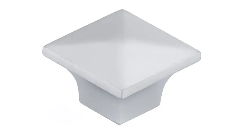 Richelieu McKenzie Gatherion 1 1/4-inch (32 mm) Matte Chrome Modern Square Cabinet Knob, BP53082174